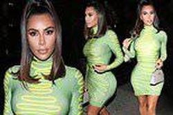 Kim Kardashian lại diện đồ bó sát khoe 3 vòng 'nghẹt thở'