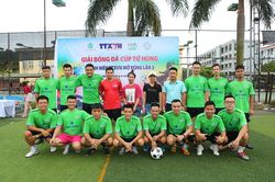 Sôi động giải bóng đá cúp Tứ hùng Thanh niên TTXVN mở rộng lần 2