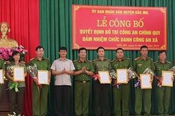 Đắk Nông điều động Công an chính quy đảm nhận chức danh Công an xã