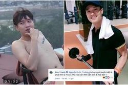 Quốc Trường đi tập gym sau khi bị chê '6 múi dồn 1', Bảo Thanh không quên cà khịa anh chồng 'hờ'