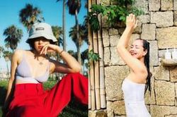 Diễn viên Chiều Xuân tự tin thả dáng với áo tắm ở tuổi 52, Châu Bùi 'ngược ngạo' khi càng béo càng được khen đẹp