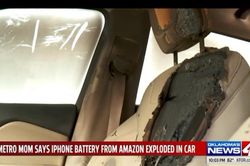iPhone phát nổ thiêu cháy ôtô mới mua