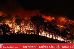 Rừng thông trên 40 năm tuổi ở Hương Sơn bùng cháy lần 2 trong 1 ngày
