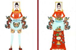 'Bàn thờ' vào top 18 trang phục dân tộc cho Hoàng Thùy thi Miss Universe 2019