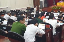 Kỳ họp 'Hội đồng nhân dân điện tử' đầu tiên tại Thái Bình
