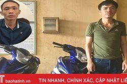 Hai đối tượng từ Hương Khê xuôi Hồng Lĩnh 'chôm' xe máy!
