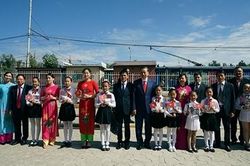 Bộ trưởng Tô Lâm thăm trường học mang tên Chủ tịch Hồ Chí Minh tại Thủ đô Ulan Bator