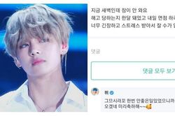 ARMY 'tan chảy' vì V ấm áp an ủi fan trước buổi phỏng vấn xin việc
