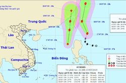 Xuất hiện áp thấp nhiệt đới mới khả năng mạnh thành bão