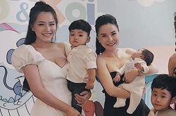 Nhóm Mây Trắng hội ngộ trong tiệc thôi nôi con gái Hải Băng
