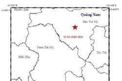 Quảng Nam: Động đất 3,8 độ Richter rung chuyển Bắc Trà My