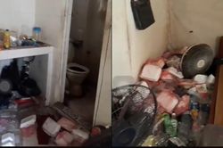 Phòng trọ của 2 nam sinh ĐH Sư phạm bẩn kinh hoàng khiến nhiều người hốt hoảng: rác ngập lối đi, tường ố vàng…