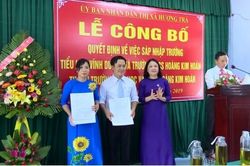 Giáo dục Tin tức giáo dục Sáp nhập Trường TH Vĩnh Dương và THCS Hoàng Kim Hoán