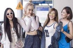 Trước loạt dự án cá nhân 2019, Trang Pháp, MLee rạng rỡ cùng hội bạn thân lên đường đến Singapore tham dự sự kiện thể thao Đông Nam Á