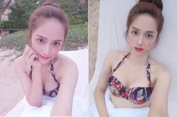 Diện bikini selfie khoe 'núi đôi' gợi cảm vô đối, Hương Giang lại khiến dân tình 'tắt điện' toàn tập