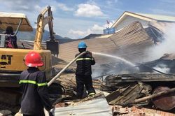 Hỏa hoạn tại công ty chế biến gỗ, thiệt hại hàng chục tỷ đồng