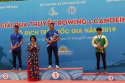 Canoeing Hà Nội xếp Nhất toàn đoàn Giải Đua thuyền trẻ vô địch quốc gia