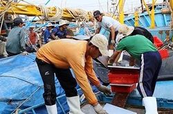 Ngư dân gặp khó khi Cửa Đại bị bồi lấp
