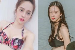 Cùng diện bikini tôn vòng 1 gợi cảm, Jun Vũ và Hương Giang như 'thỏi nam châm' hút mọi sự tò mò