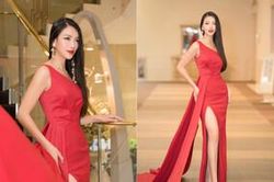 Váy dài lê thê lại xẻ quá cao, hoa hậu Phương Khánh xử trí thông minh nhận lời khen ngợi