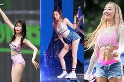 Những màn ăn mặc thiếu vải 'thiêu đốt' ánh nhìn của sao Hàn tại lễ hội Waterbomb