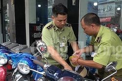 Hà Nội: Tạm giữ hàng chục xe gắn máy có dấu hiệu vi phạm quy chuẩn kỹ thuật