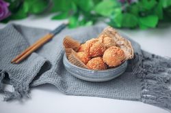 Khéo tay làm bánh chiên vừng vừa giòn vừa ngon cho bữa sáng