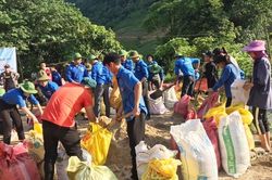 Tình nguyện xây dựng nông thôn mới tại xã Điện Quan