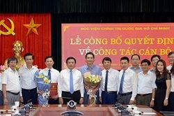 Nhân sự mới Học viện Chính trị Quốc gia Hồ Chí Minh