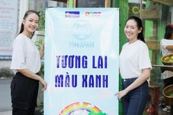 Á hậu Phương Nga cùng 'đàn em' kêu gọi cộng đồng 'sống xanh'