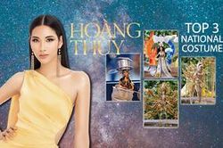 Top 3 National Costume cho Hoàng Thùy: Fan chọn Sơn Tinh Thủy Tinh và Vùng đất chín rồng?
