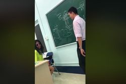Học sinh trốn trong tủ giáo viên 'troll' thầy dạy Hóa khiến dân mạng thích thú