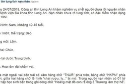 Tìm thân nhân người đàn ông xấu số