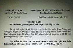 Bình Phước: Xuất hiện chiêu lái ôtô… đi ăn trộm!