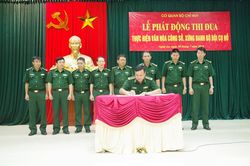 Biên phòng Nghệ An phát động thi đua văn hóa công sở