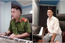Đẹp trai đã đành lại còn hát hay, anh chàng cảnh sát khiến chị em rần rần xin info