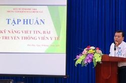 Tập huấn kỹ năng viết tin, bài cho truyền thông viên Y tế