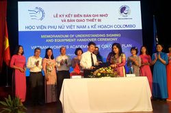 Ký kết biên bản ghi nhớ hỗ trợ nâng cao năng lực về giới và phát triển