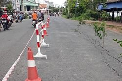 Công điện khẩn yêu cầu khắc phục tình trạng nứt mặt đường ở An Giang
