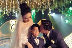 Sau lễ cưới, Đàm Thu Trang - Cường Đô la hạnh phúc khoe khoảnh khắc gia đình 3 người