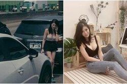 Va chạm xe trên đường, nữ tài xế khiến người dân chú ý vì… vẻ ngoài quá gợi cảm