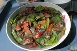 Chua thơm thanh dịu tô canh ba khía ngày mưa