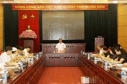 Họp Ban tổ chức đăng cai và tham gia 'Ngày hội văn hóa, thể thao và du lịch các dân tộc vùng Tây Bắc'
