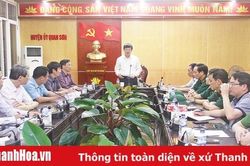 Chủ tịch UBND tỉnh Nguyễn Đình Xứng chỉ đạo khắc phục hậu quả mưa lũ và tìm kiếm cứu nạn tại huyện Quan Sơn