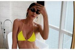 Hoàng Thùy khiến fan 'mất ngủ' vì mặc bikini tí hon khoe vòng 1 căng đầy và cơ bụng săn chắc