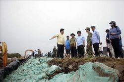 Tuyến đê biển Tây có nguy cơ vỡ bất cứ lúc nào
