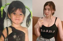 Những hot girl xinh xắn ngày bé, gợi cảm khi trưởng thành