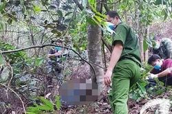 Bàng hoàng phát hiện thi thể đang phân hủy nằm úp mặt xuống đất trong rừng