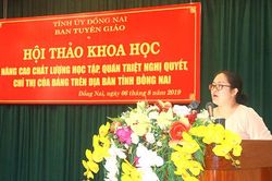 Nâng cao chất lượng học tập chỉ thị, nghị quyết của Đảng