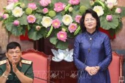 Phó Chủ tịch nước tiếp cựu chiến binh Ban liên lạc truyền thống Sư đoàn 308